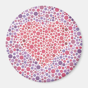 Colorblind Test Heart Magnet