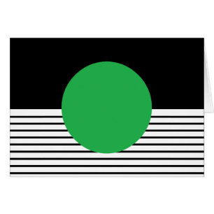 Colorbloc noir blanc et cercle vert