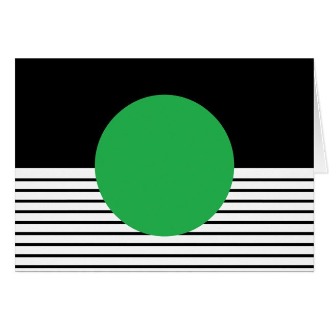 Colorbloc noir blanc et cercle vert (Devant horizontal)