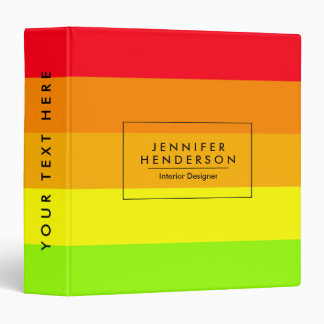 Colorblock Stripes Gradient Binder