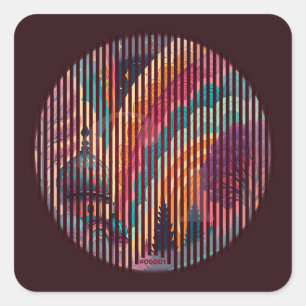 Colorburst Dome Sticker #00001 – Customizable