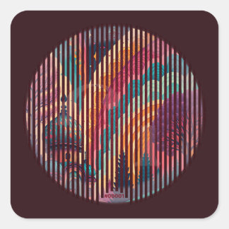 Colorburst Dome Sticker #00001 – Customizable