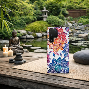 Colorburst Mandala Garden – Vibrant Boho Gift Samsung Galaxy Case