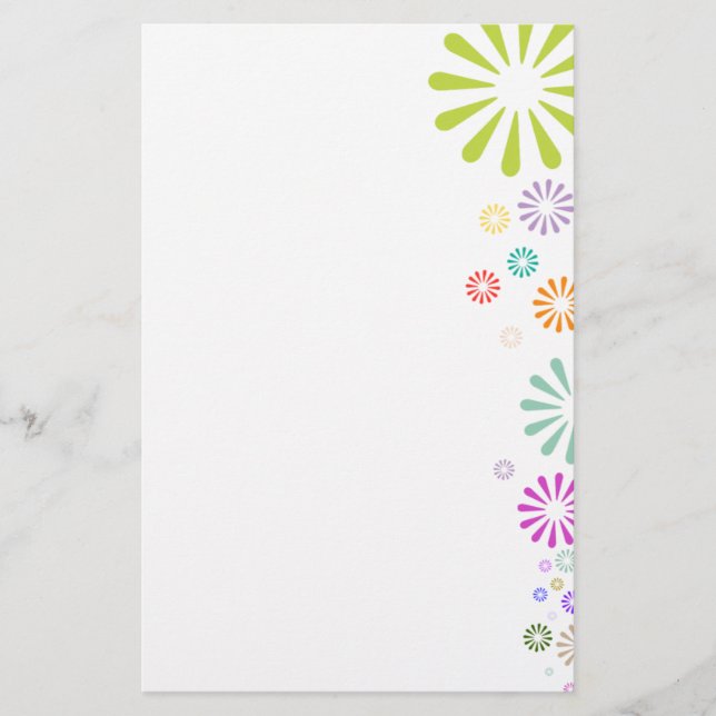 Colorbursts Stationery (Front)