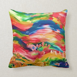 Colorcillates Throw Pillow