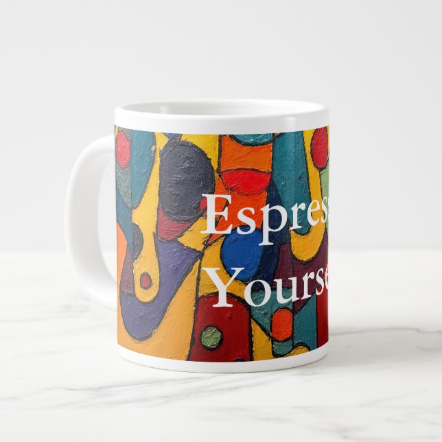 Colorcube 1 Colourful Cubism Specialty Mug (Front Left)