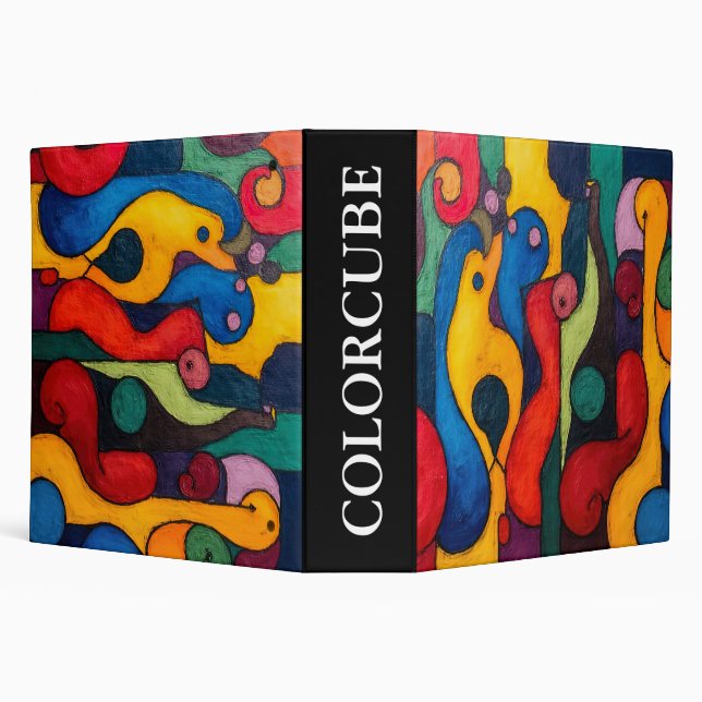 Colorcube 2 Colourful Cubism Binder (Background)