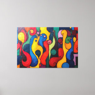 Colorcube 2 Colourful Cubism Canvas Print