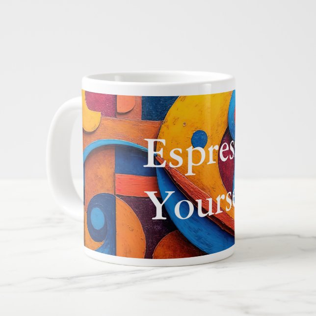 Colorcube 5 Colourful Cubism Specialty Mug (Front Left)