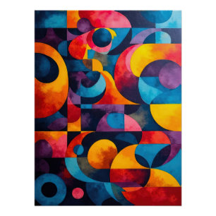 Colorcube 6 Poster de cuisine colorée