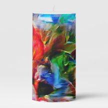 Coloré Abstrait expressionniste Art Chat Imprimer"