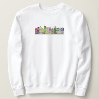 Coloré Amsterdam Row Maisons Chaleureux Sweatshirt