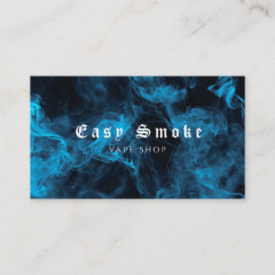 Coloré Blue Smoke Vape Shop Carte de visite