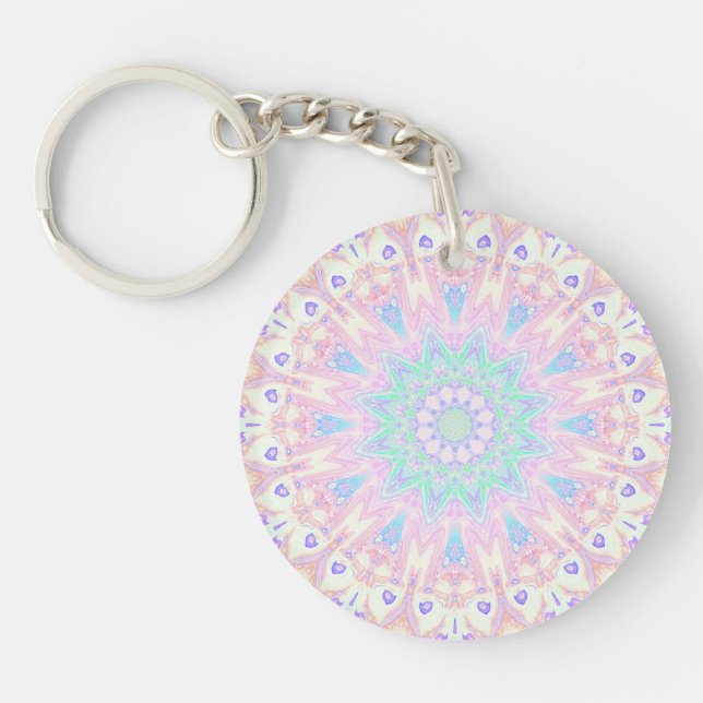 Coloré Bohème Trippy Bright Pastel Mandala (Devant)