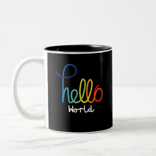 Coloré Bonjour Mug