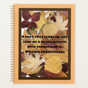 Coloré Feuilles d'automne Collage Thankfull Citat
