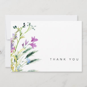 Coloré Fleur sauvage funéraire  de deuil Merci