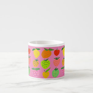 Coloré fruité motif os china mug