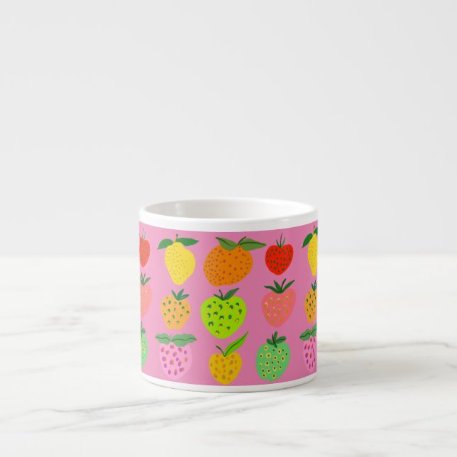Coloré fruité motif os china mug (Devant)