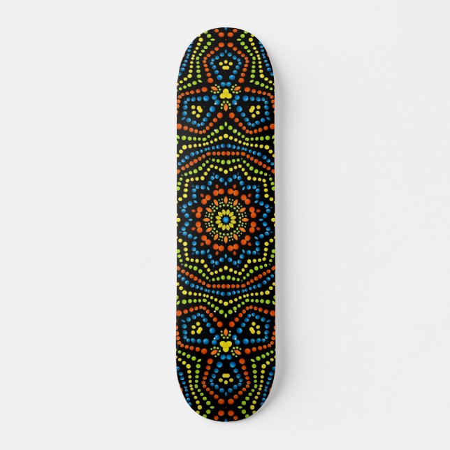 Coloré Moderne Cool & Design Dot Art Skateboard (Devant)