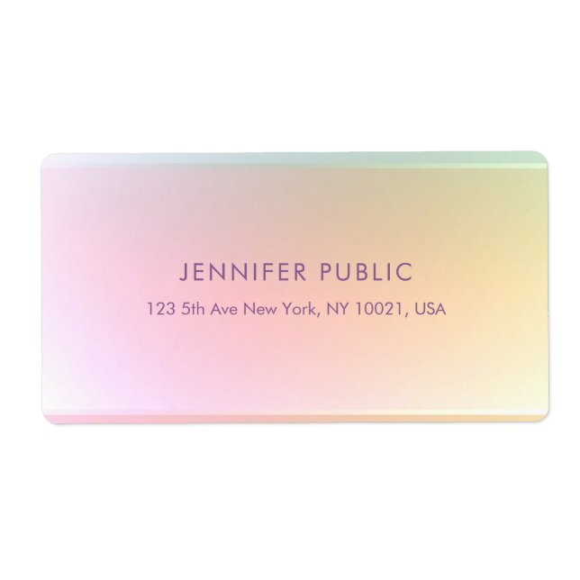 Coloré Moderne Élégant Simple Modèle tendance (Devant)