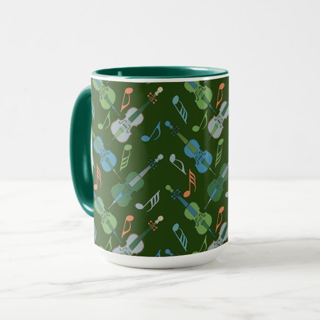 Coloré Notes de colle Mug (Devant gauche)