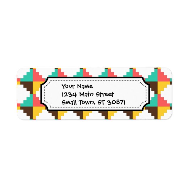 Coloré Pastel Aztec Motif amérindien (Devant)