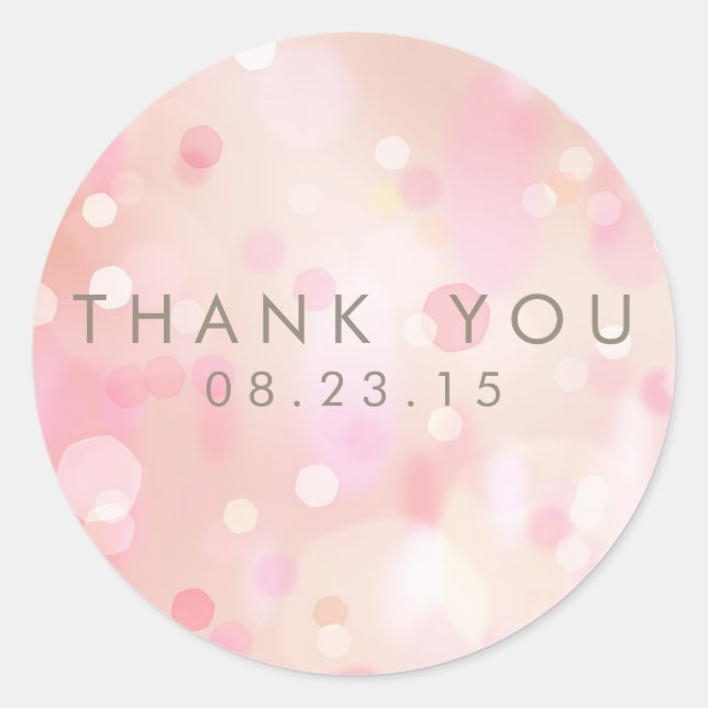 Coloré Pastel Lights Bokeh Custom Sticker II (Devant)