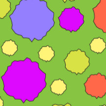 Coloré Retro funky pok Sac fourre-tout