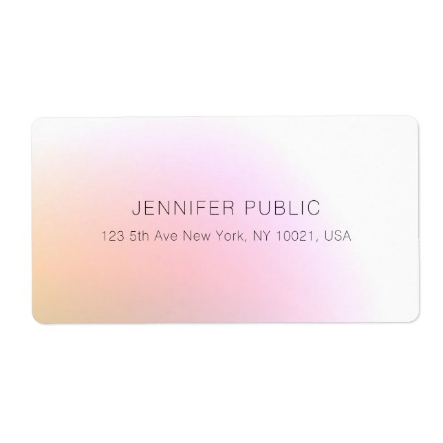 Coloré tendance Élégant Simple Modèle moderne mode (Devant)