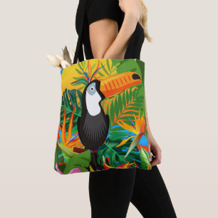 Coloré Toucan Tropical Rainforest Sac fourre-tout