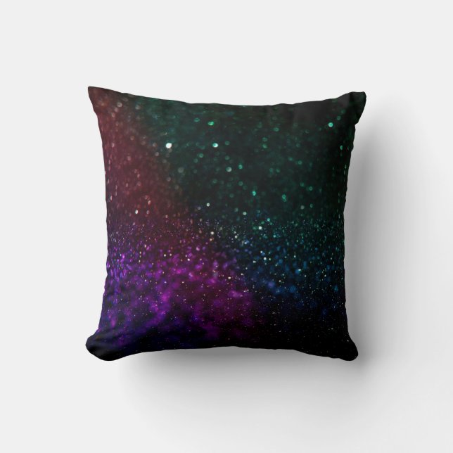 Colored abstract blurred light background throw pillow (Front)