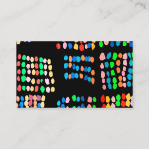 Colored dots business card