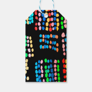 Colored dots gift tags
