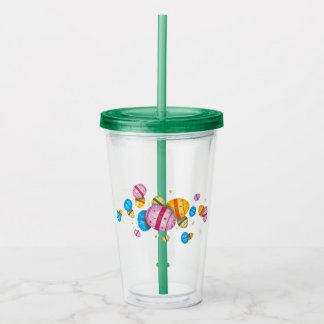 Colored Easter eggs Acrylic Tumbler