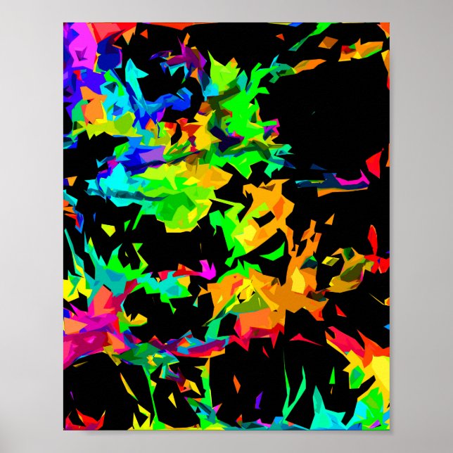 Colored flames poster (Front)