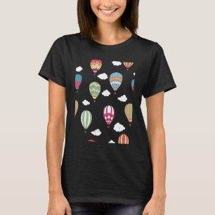 Colored Hot Air Balloons Ballooning Pilot Balloon T-Shirt