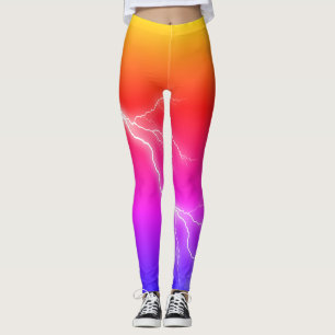 Colored Lightning Leggings