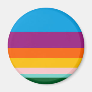 Colored lines magnet