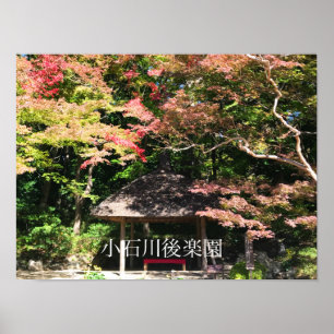 Colored Maple Trees and Rest House Poster