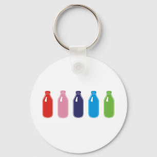 Colored milk keychain