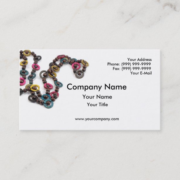 Bead Business Cards & Profile Cards Zazzle CA