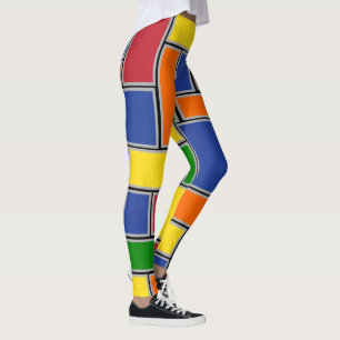 Colored Rectangles  Leggings