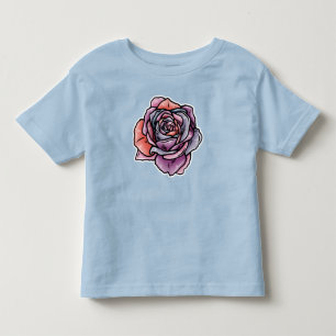 Colored Rose Flower Toddler T-shirt