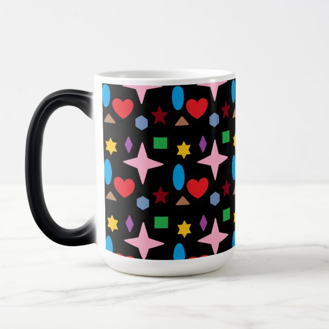 Colored Shapes Magic Mug (Left)