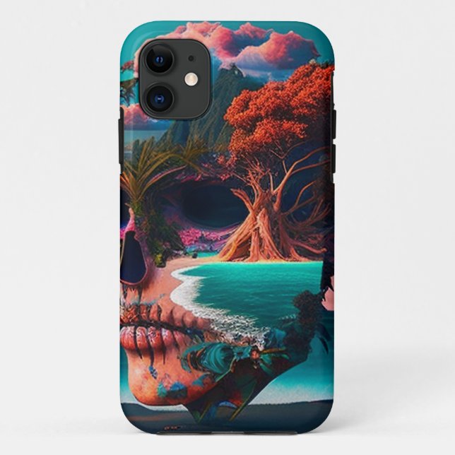 Colored skull head Case-Mate iPhone case (Back)