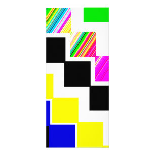 Colored stairs rack card