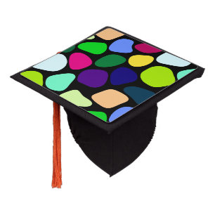 Colorede Flat Stone Mosaic I + your ideas Graduation Cap Topper
