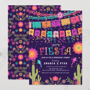 Colorée Fête de la répétition Dîner Invitation