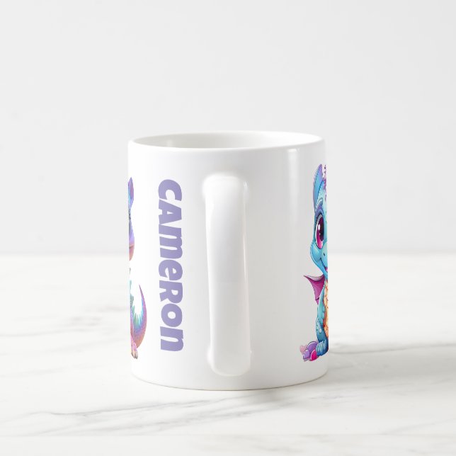 Colorée Rainbow Dragon Mug Party pour enfants (Poignée)